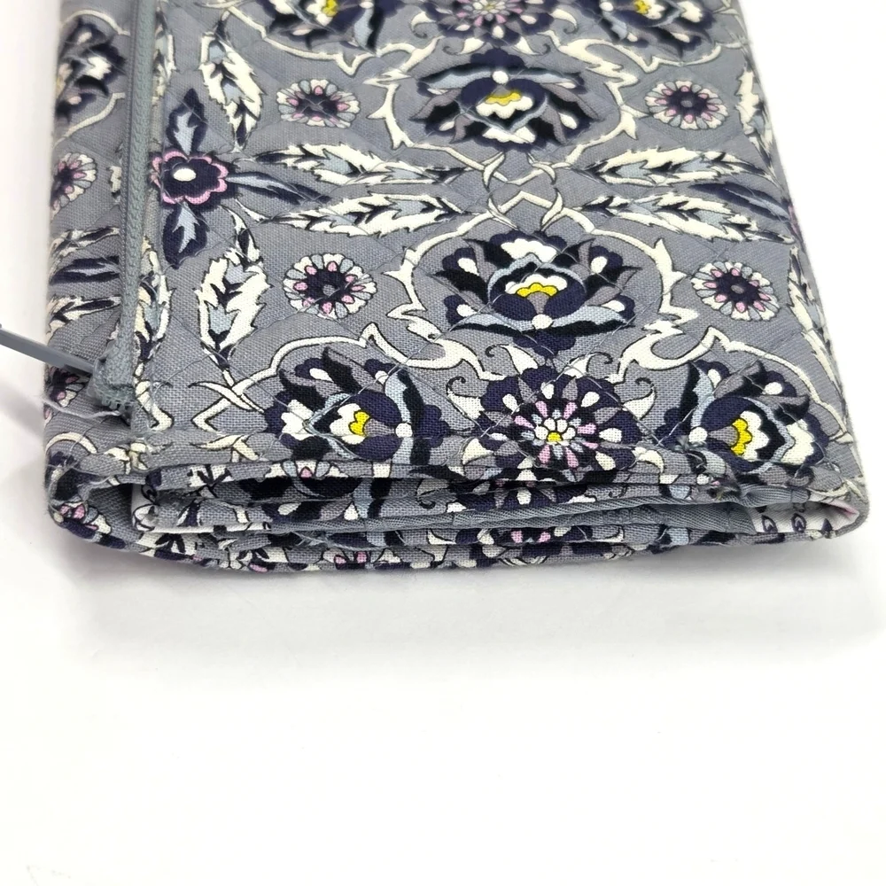 Vera Bradley Plaza Tile Floral Geometric RFID Large Tab Wallet Spring 2021 NWOT